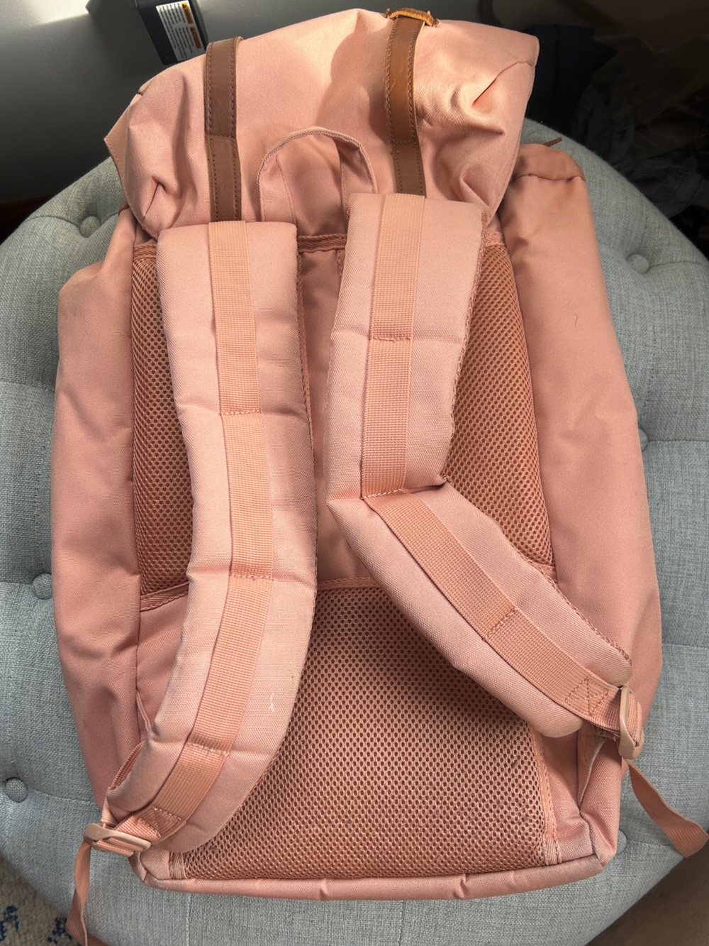 Herschel Retreat Backpack Ash Rose Pink 20L Laptop Bag Drawstring - Picture 8 of 13